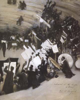 John Singer Sargent Rehearsal of the Pasdeloup Orchestra at the Cirque d'Hiver (mk18)